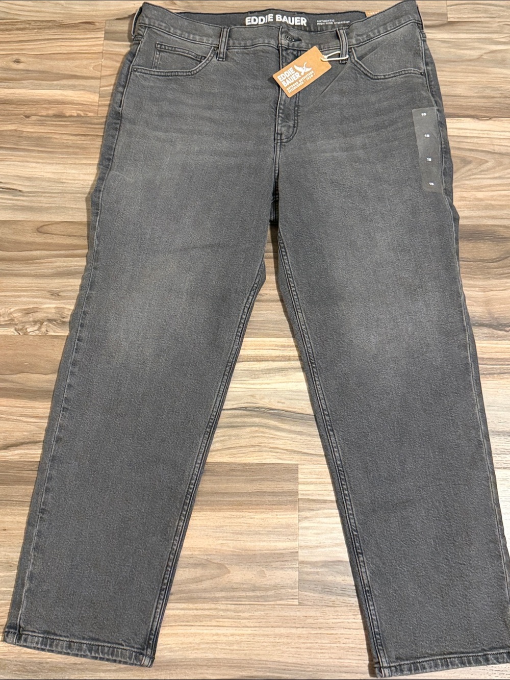 Eddie Bauer Women's Authentic High-Rise Perfect Straight Leg Jeans Sz 18 NWT